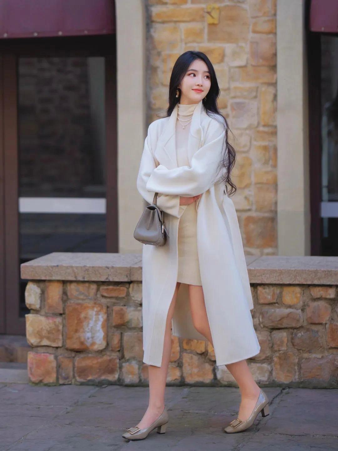 大衣拍照,10个动作学起来,拍照优雅漂亮,温柔大方有气质