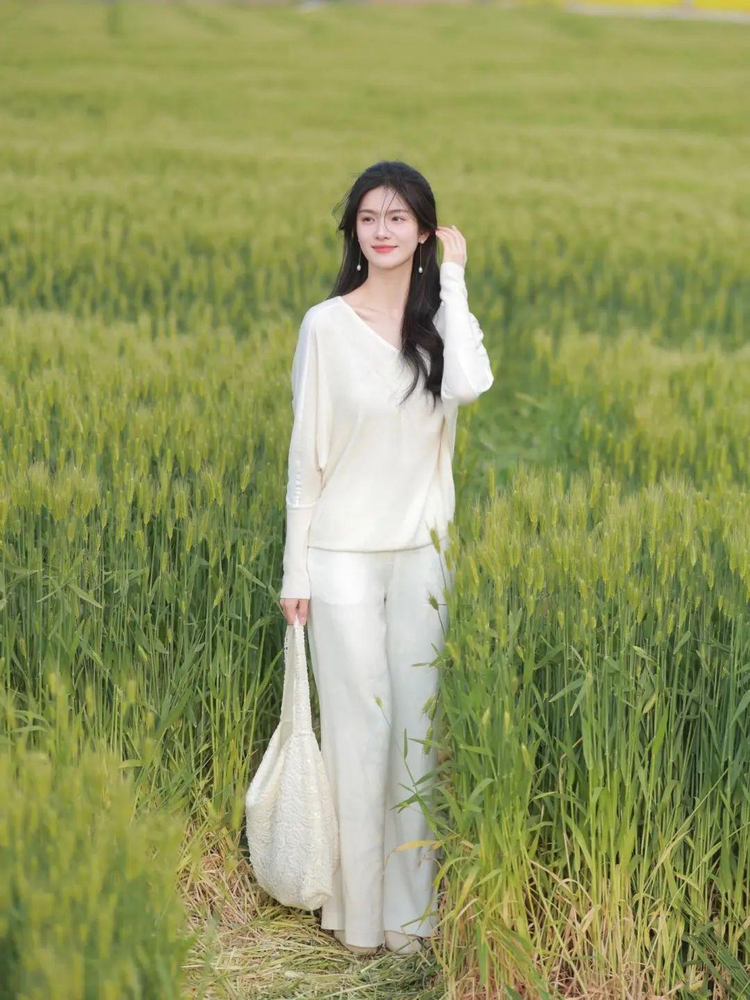 麦田拍照,9个动作轻松学,拍照温柔气质、大方漂亮