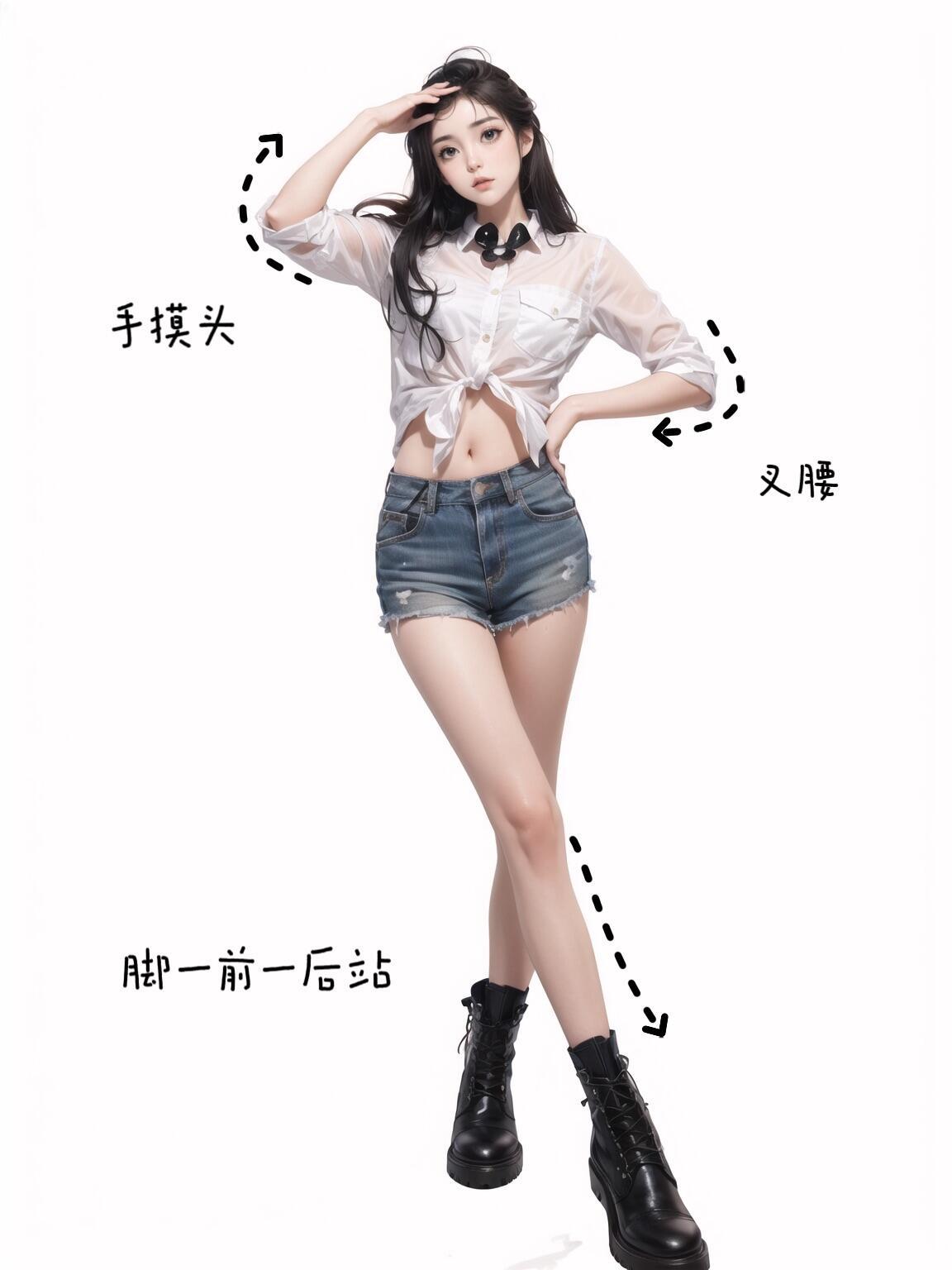 全身站姿照,9个动作跟着拍,拍照腿长好看,自然上镜又出片