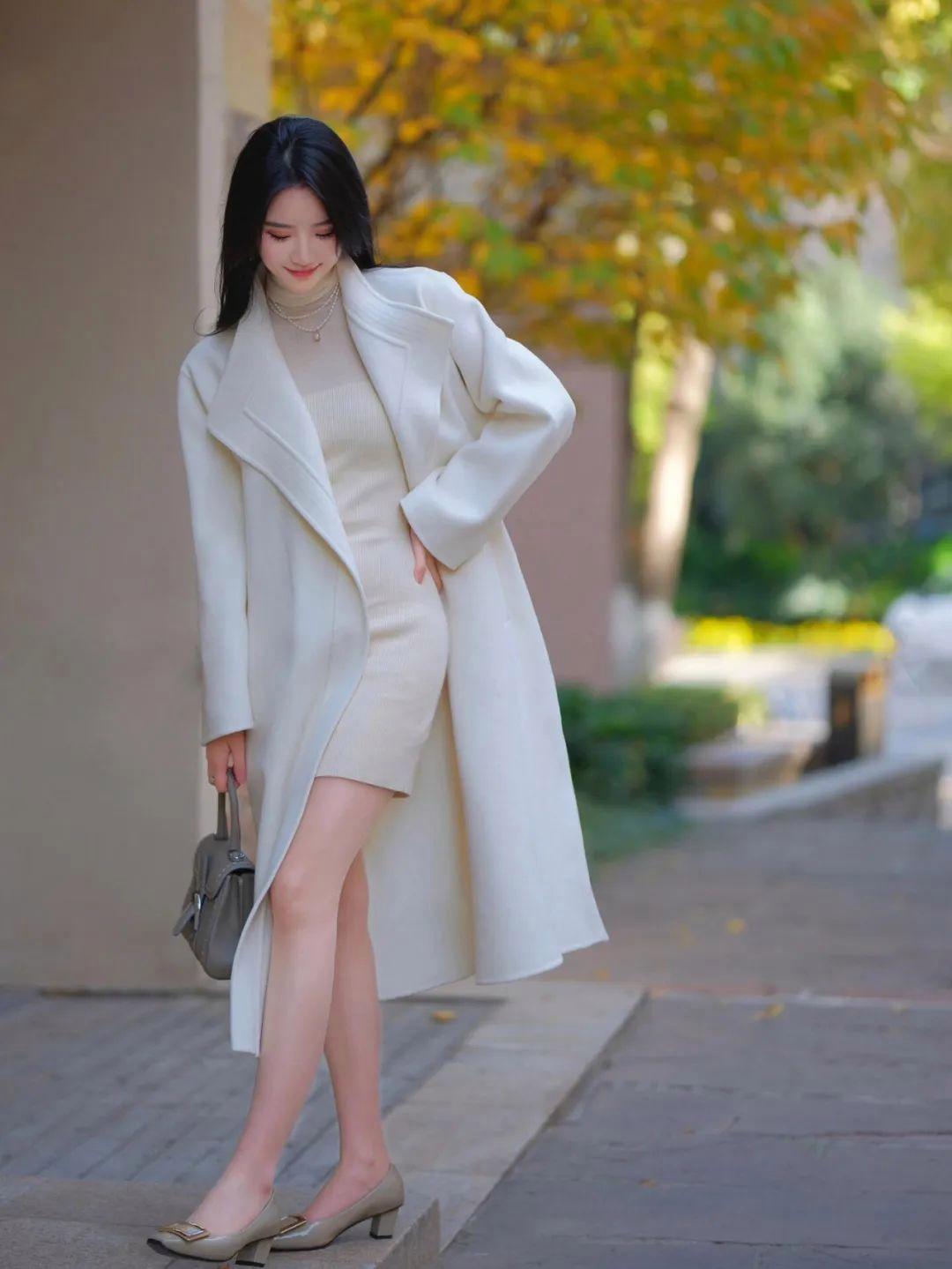 大衣拍照,10个动作学起来,拍照优雅漂亮,温柔大方有气质