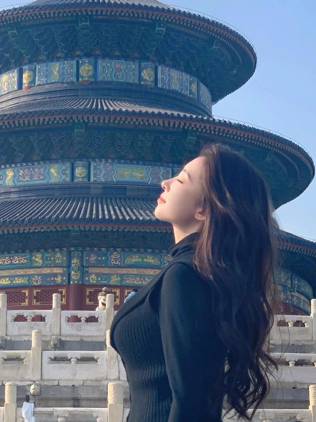 天坛拍照有技巧,9个动作跟着做,天坛景美仁更美