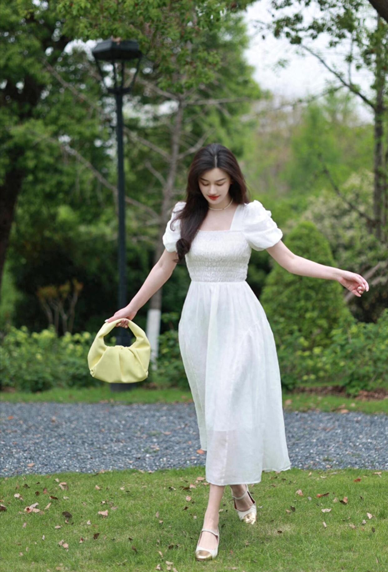 穿裙子拍照,一些拍照技巧,拍照温柔优雅,气质漂亮