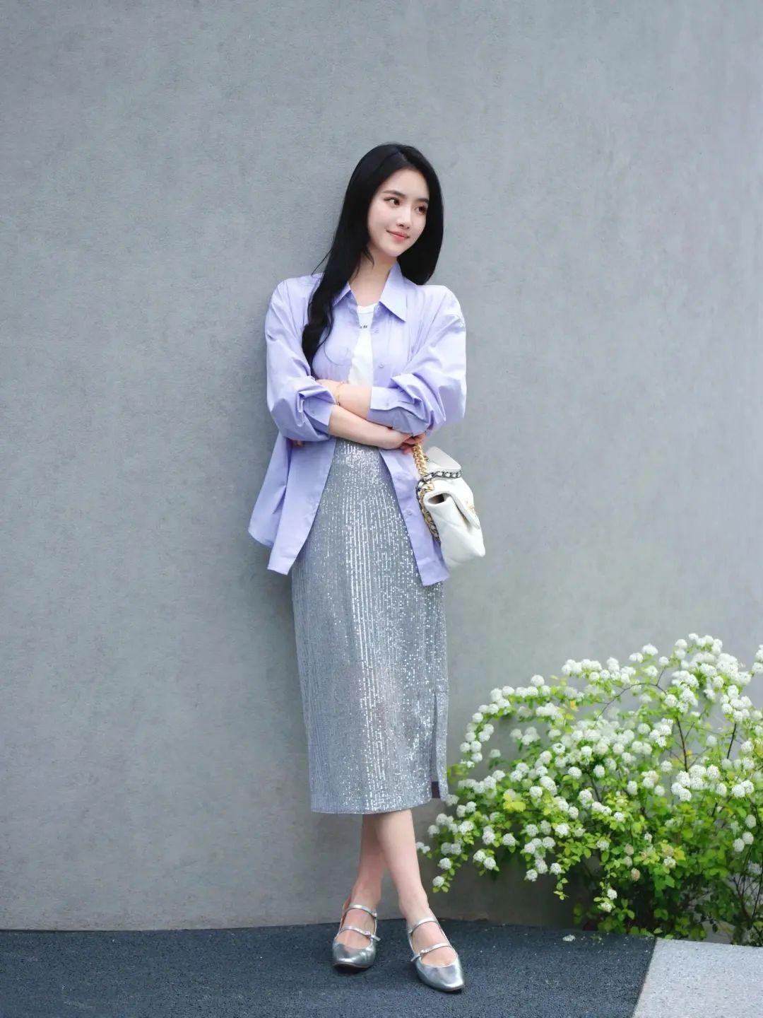 长裙拍照,学这些技巧,拍照气质温柔,自然漂亮