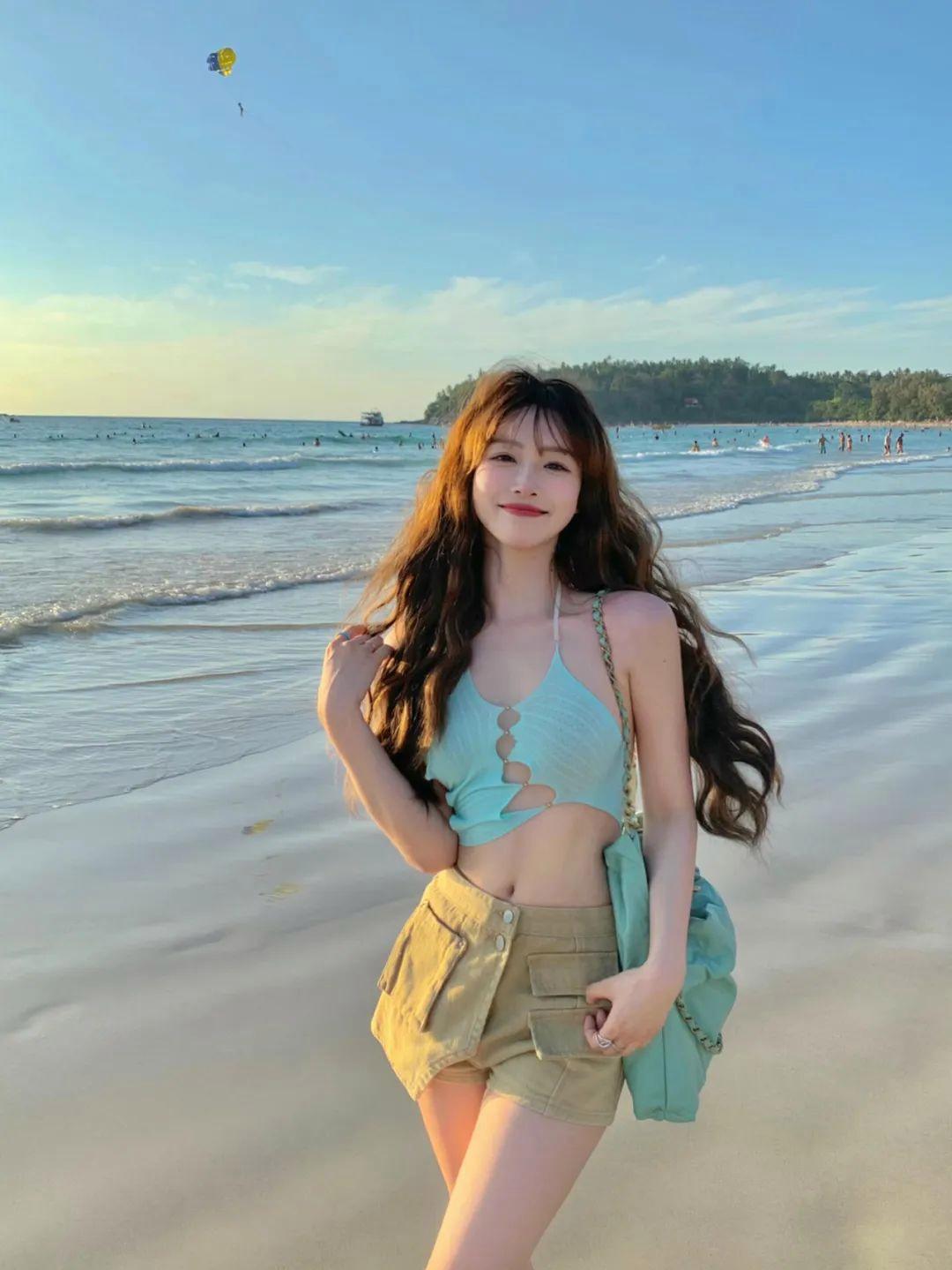 海边拍照姿势,一学就会,拍照氛围感、松弛感满满