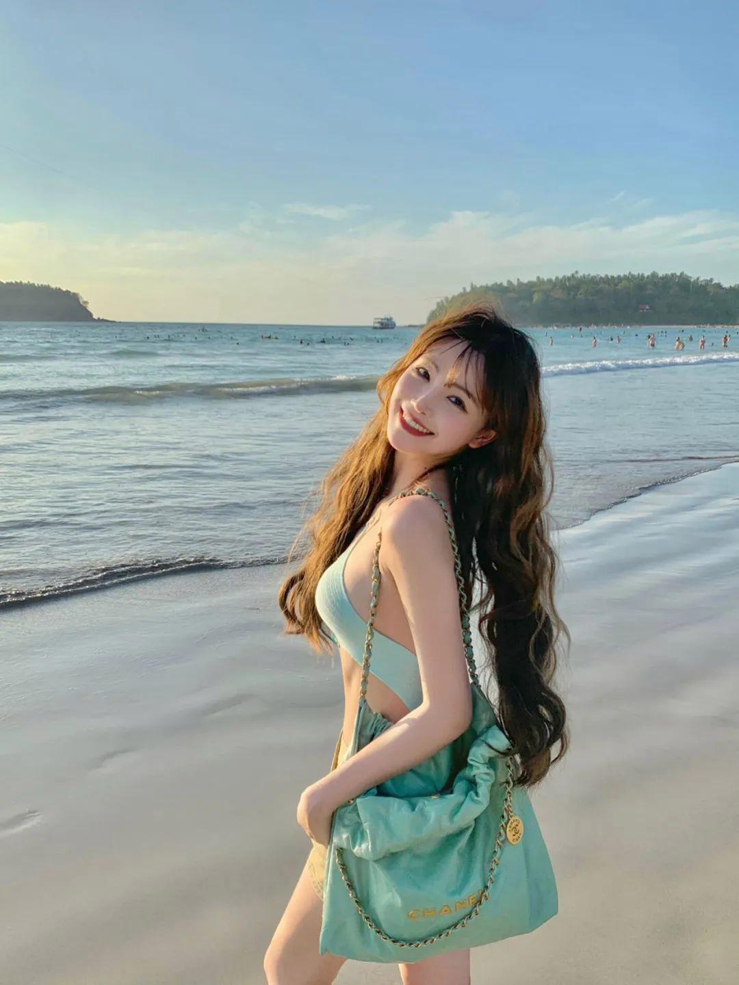 海边拍照姿势,一学就会,拍照氛围感、松弛感满满