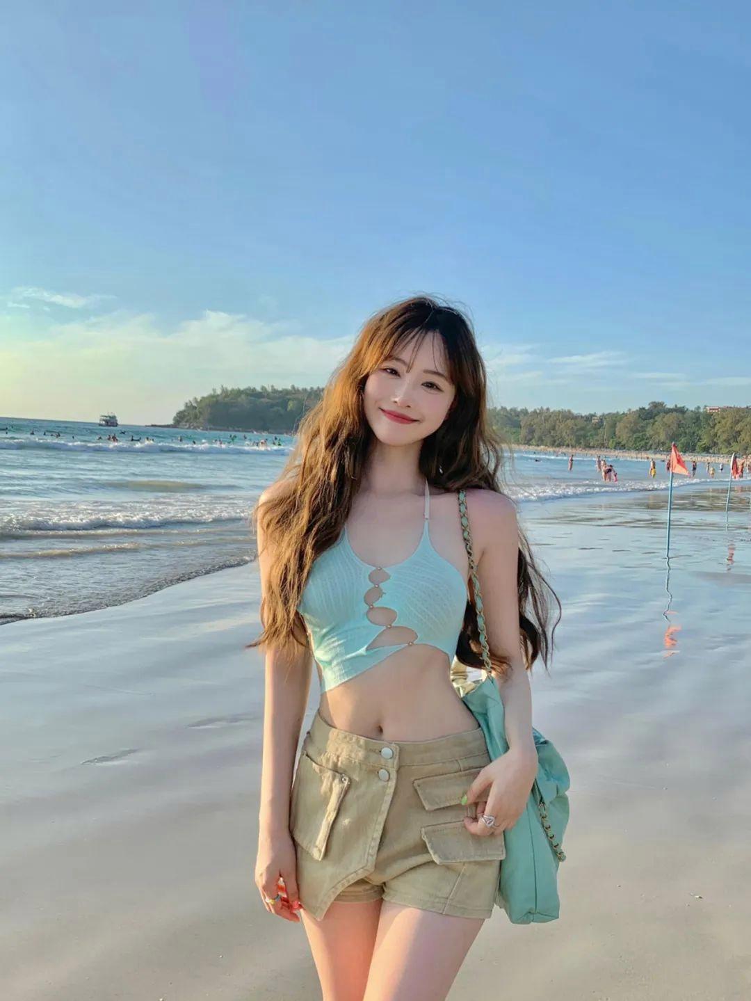 海边拍照姿势,一学就会,拍照氛围感、松弛感满满