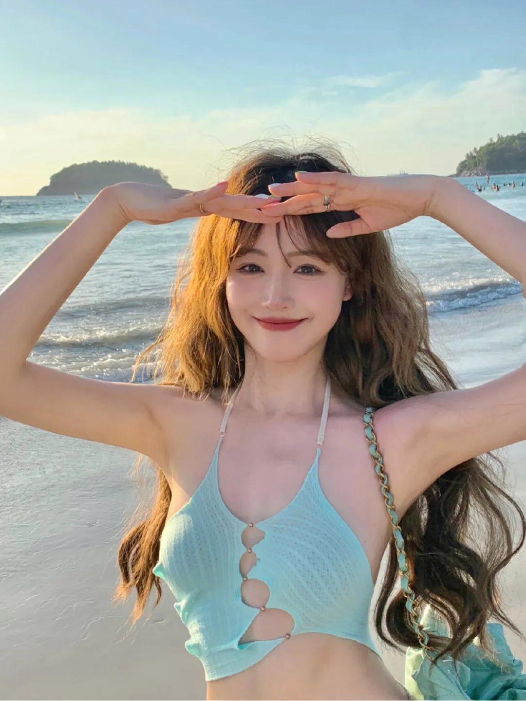 海边拍照姿势,一学就会,拍照氛围感、松弛感满满