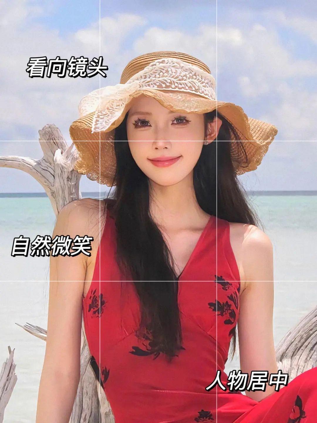 海边裙子拍照,10个姿势,好看又好拍,气质显身材