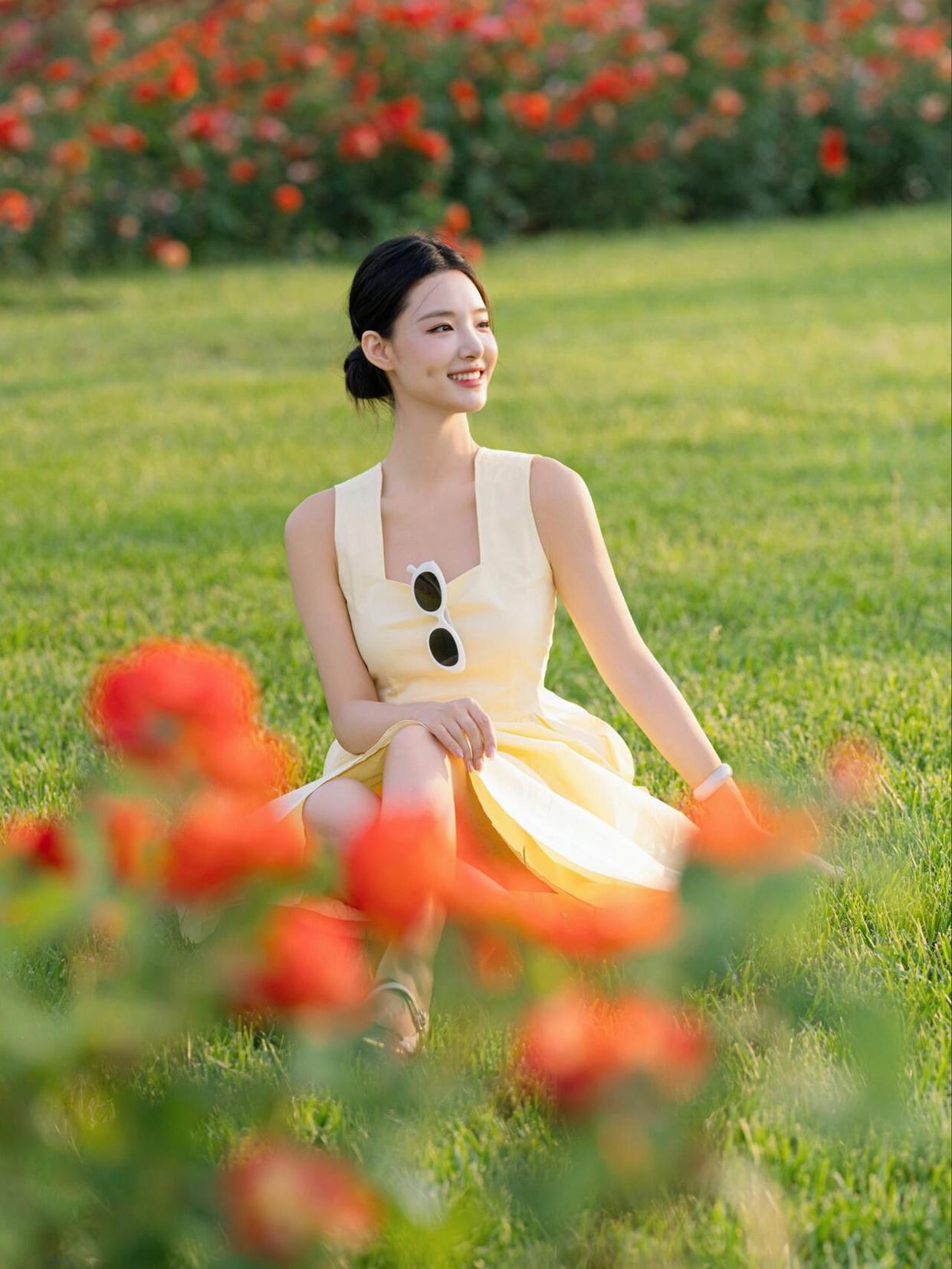 公园拍照,一些姿势技巧,轻松掌握,拍照好看、有气质