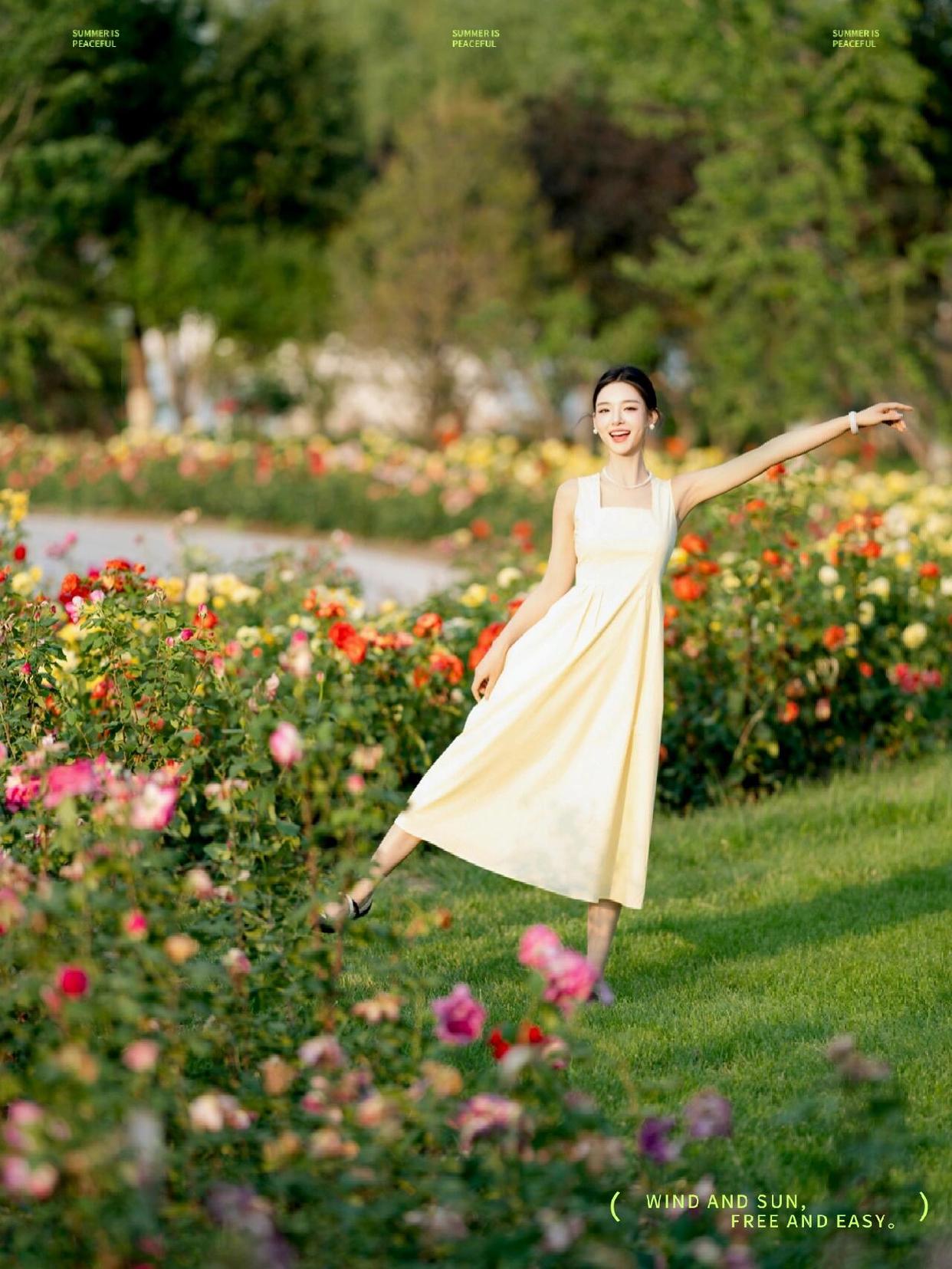 公园拍照,一些姿势技巧,轻松掌握,拍照好看、有气质