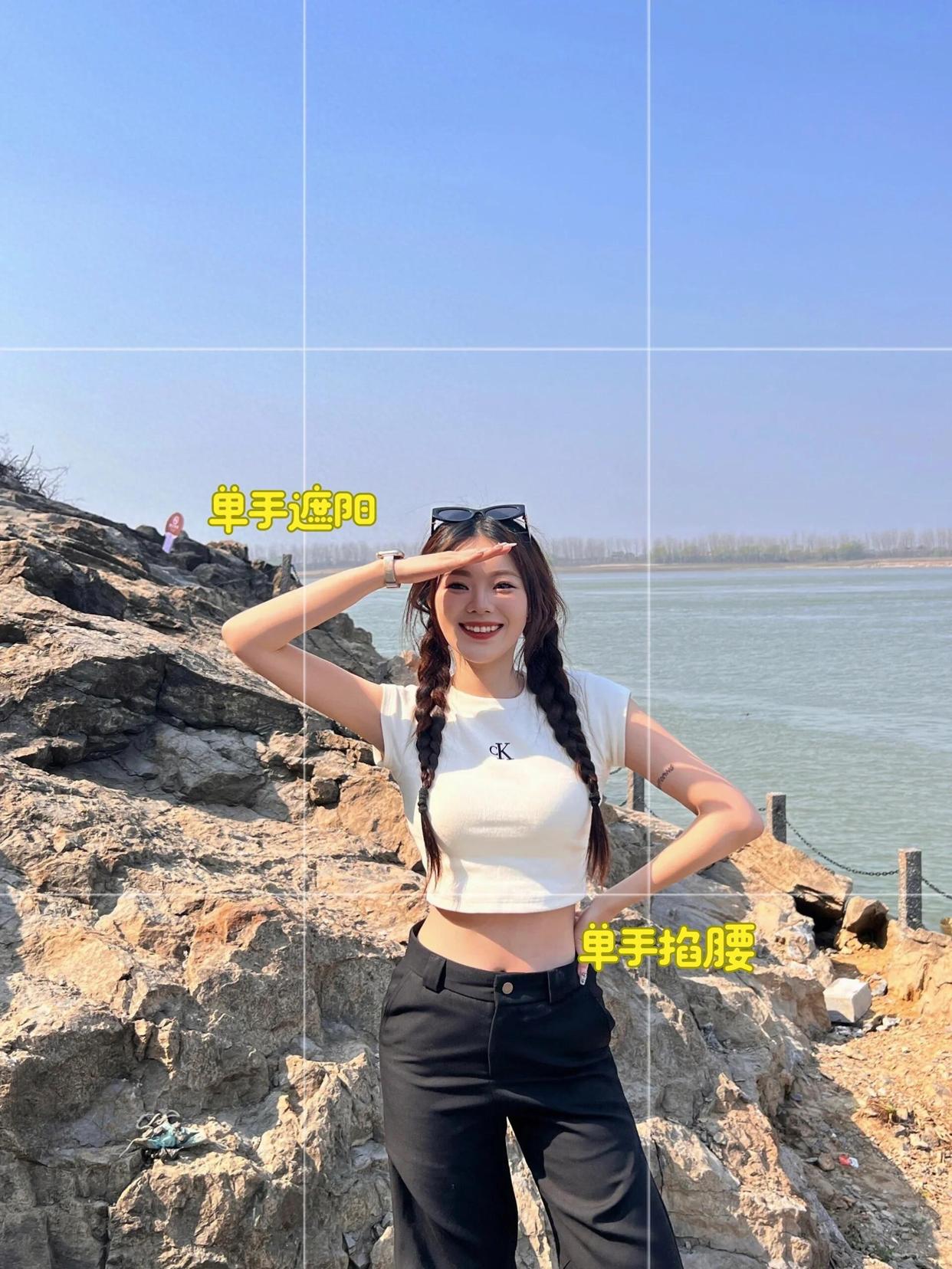 简单构图+拍照姿势,一秒出片,拍照上镜又漂亮