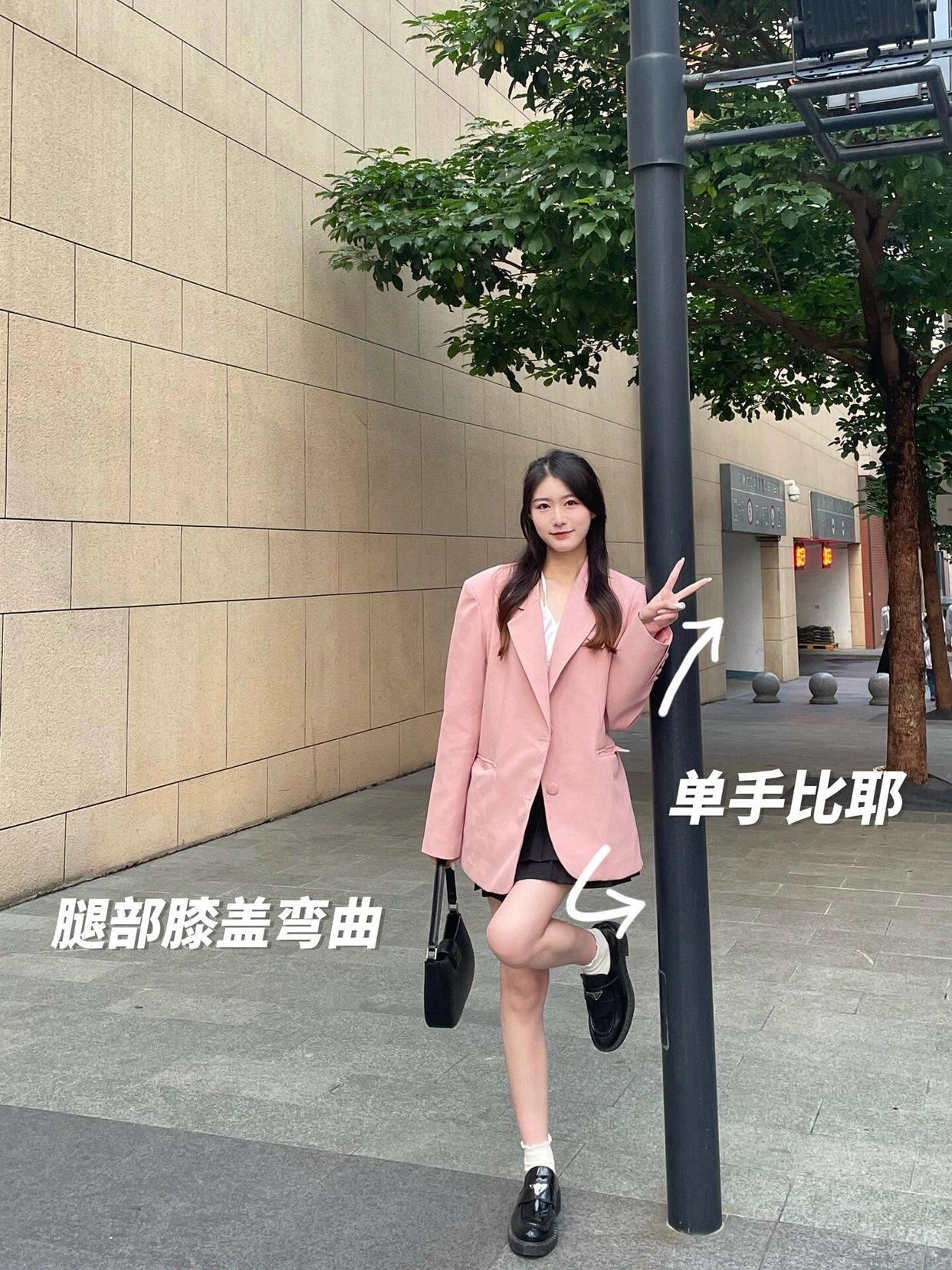 全身照站姿怎么拍,9个姿势,温柔又出片,腿长又好看