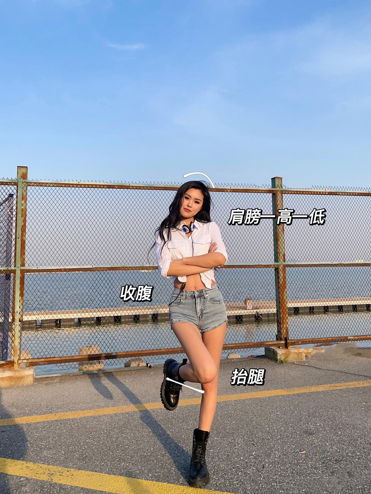 9个全身站姿拍照姿势,各有各的好看,教你拍出自然显高的全身照