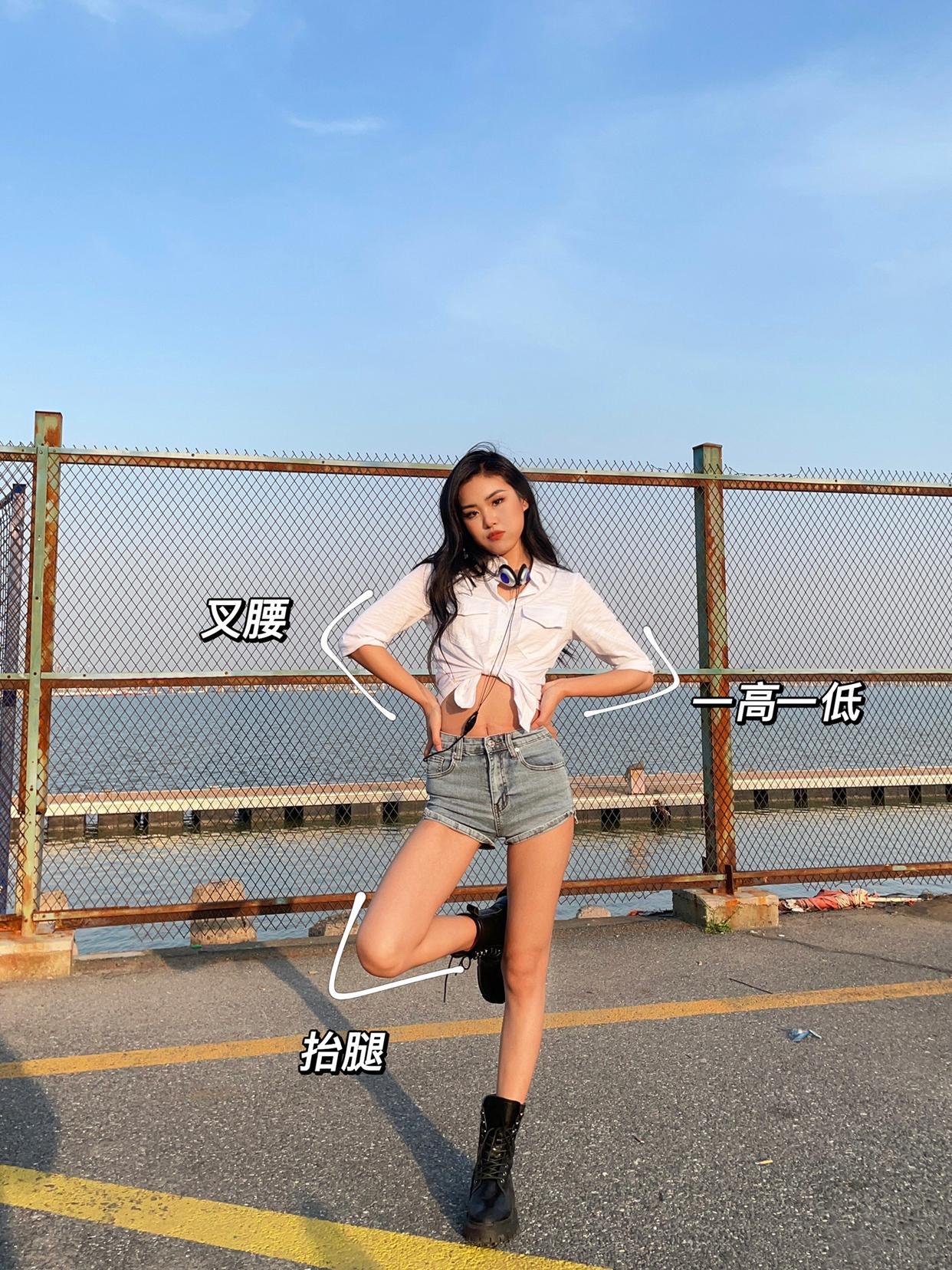 9个全身站姿拍照姿势,各有各的好看,教你拍出自然显高的全身照