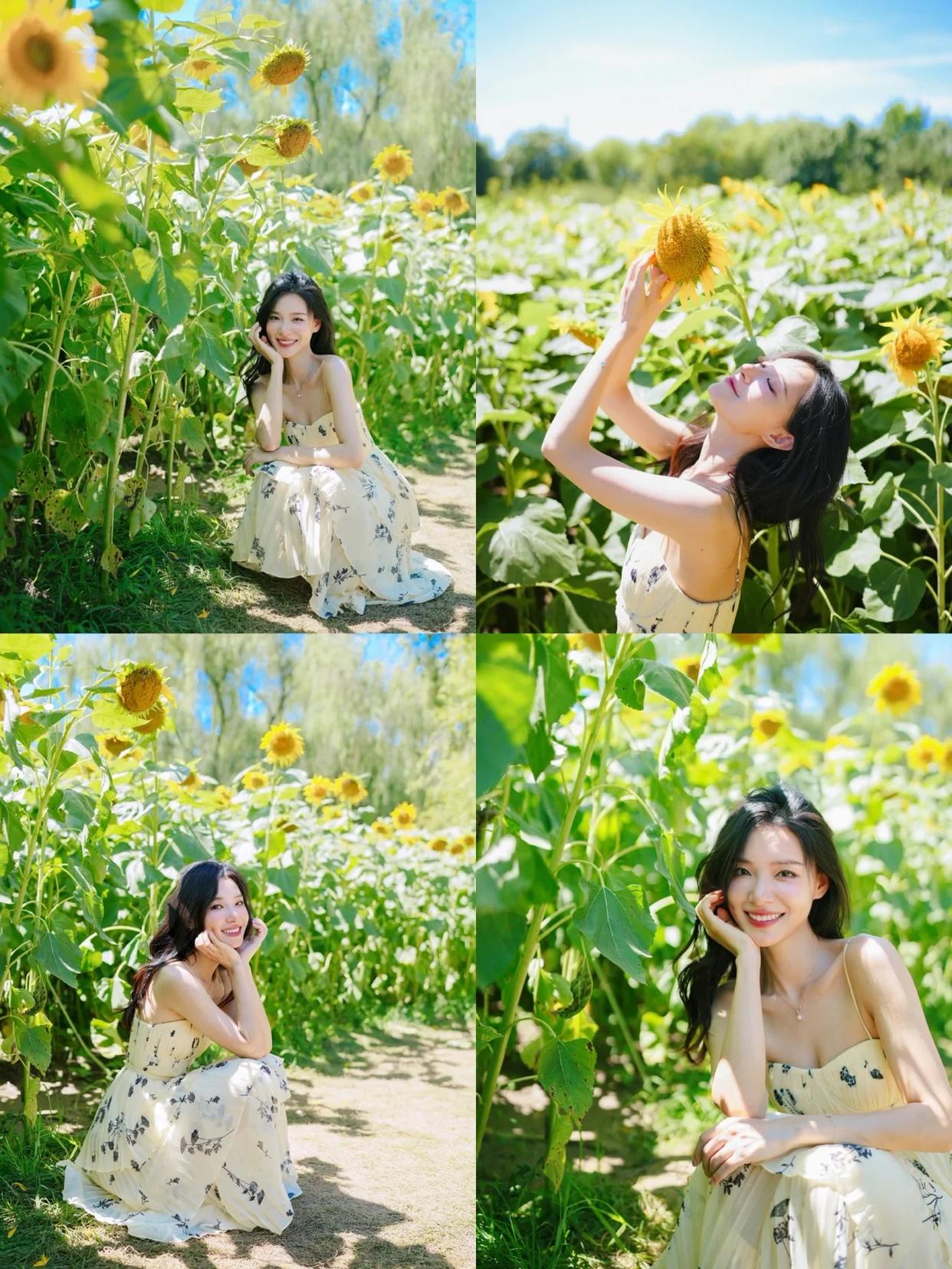 拍好向日葵人像美照,8个技巧很重要,手机拍也能又美又自然