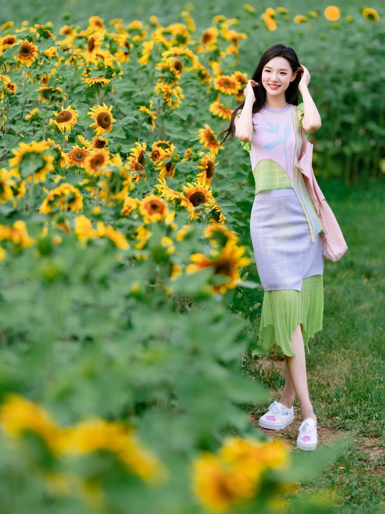 拍好向日葵人像美照,8个技巧很重要,手机拍也能又美又自然