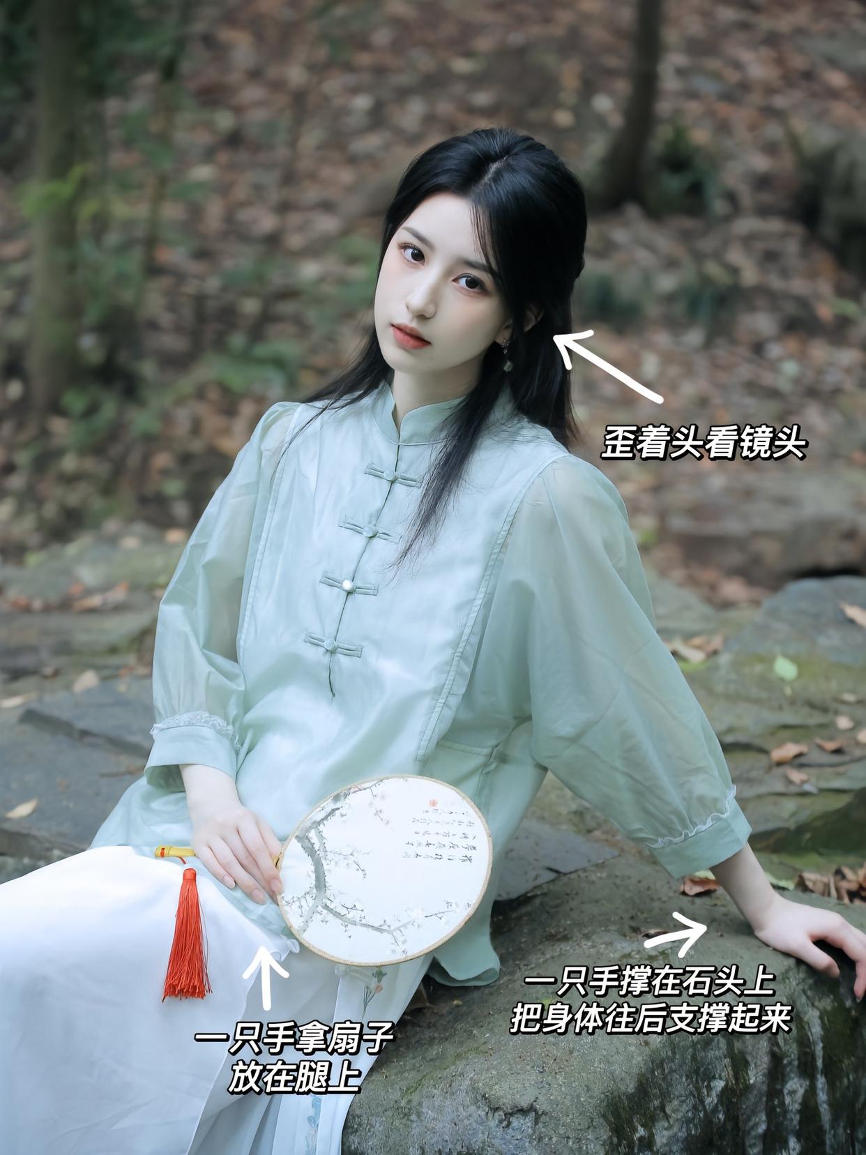 中式写真拍照姿势,9个姿势,让你拍出好看气质国风美照