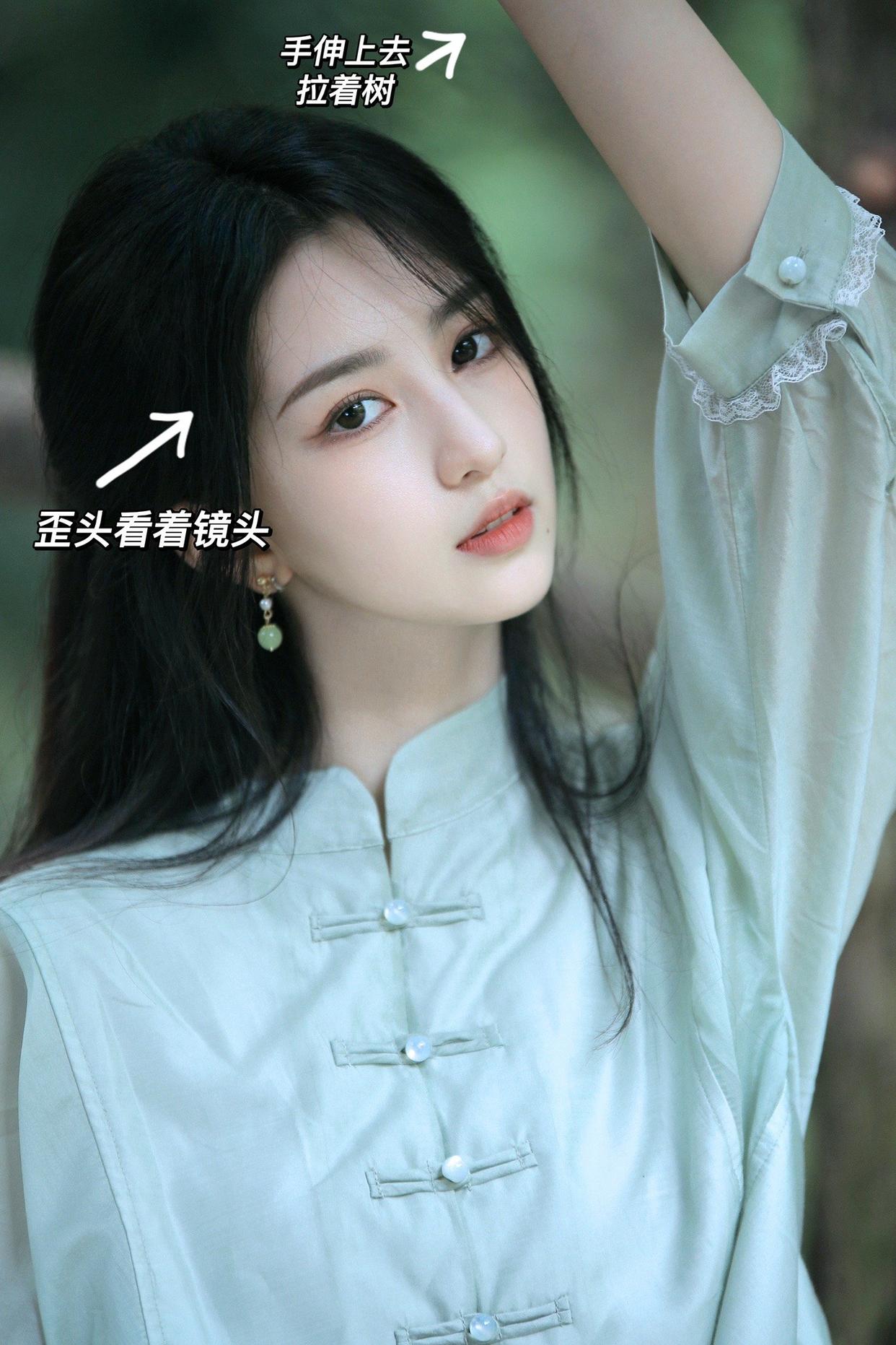 中式写真拍照姿势,9个姿势,让你拍出好看气质国风美照