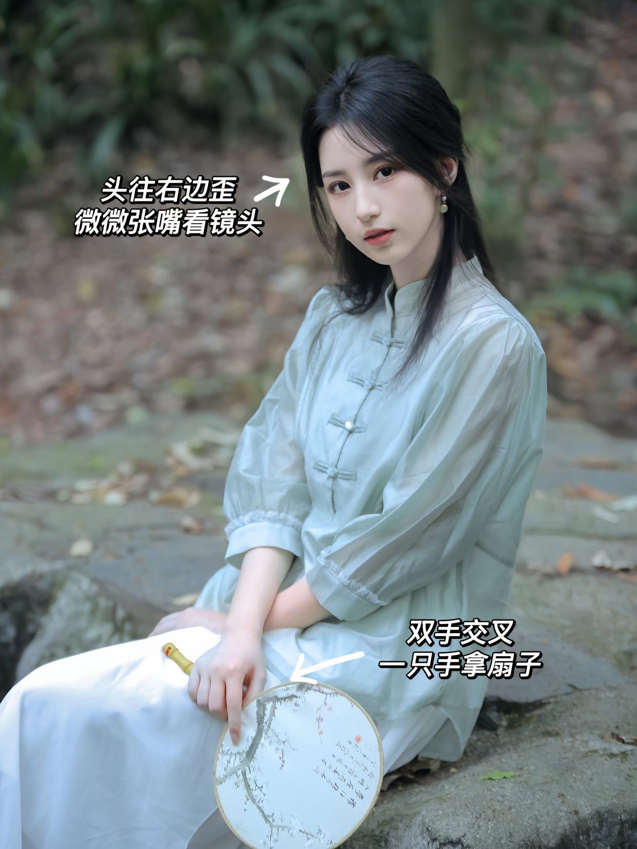 中式写真拍照姿势,9个姿势,让你拍出好看气质国风美照