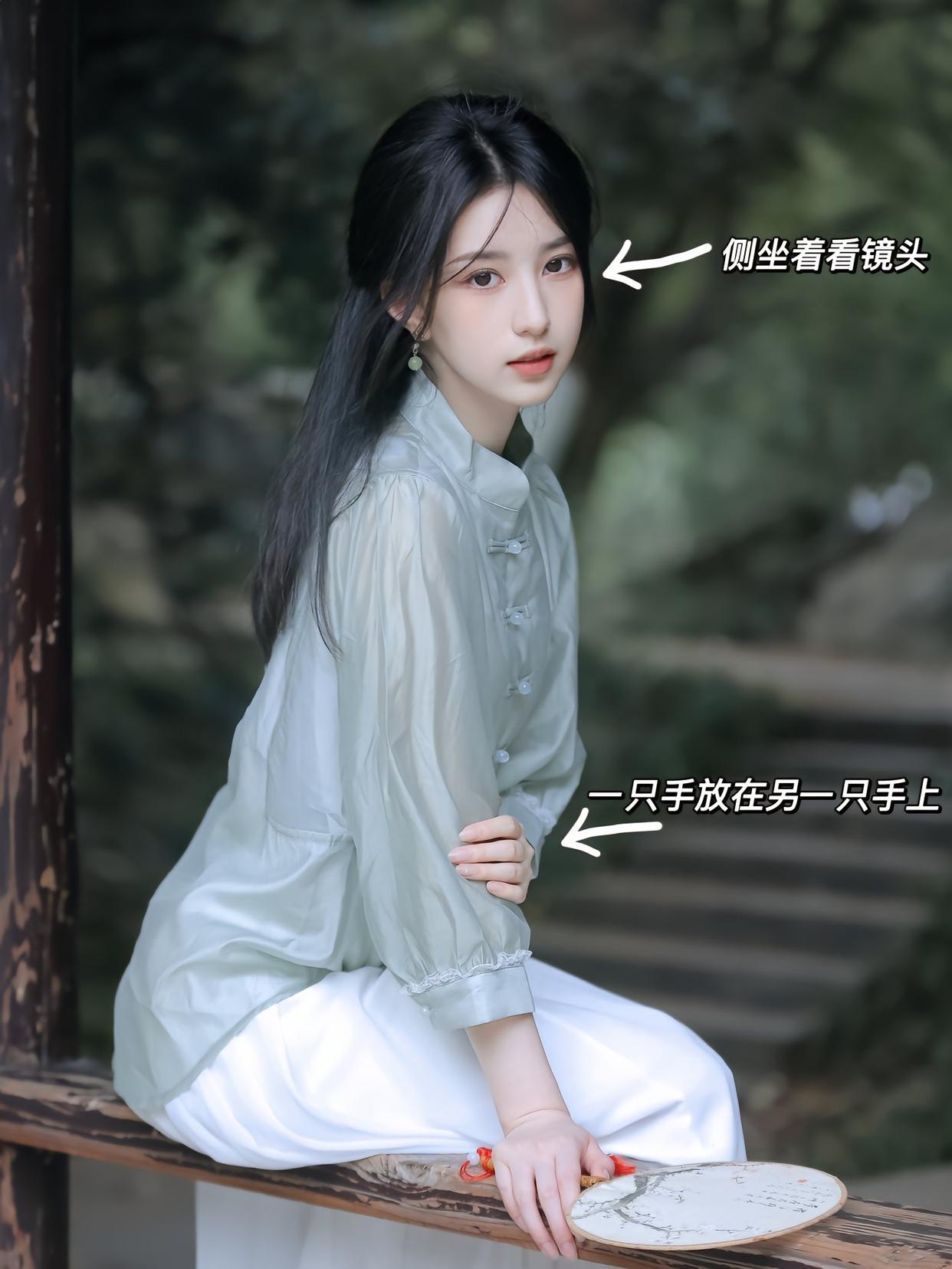 中式写真拍照姿势,9个姿势,让你拍出好看气质国风美照
