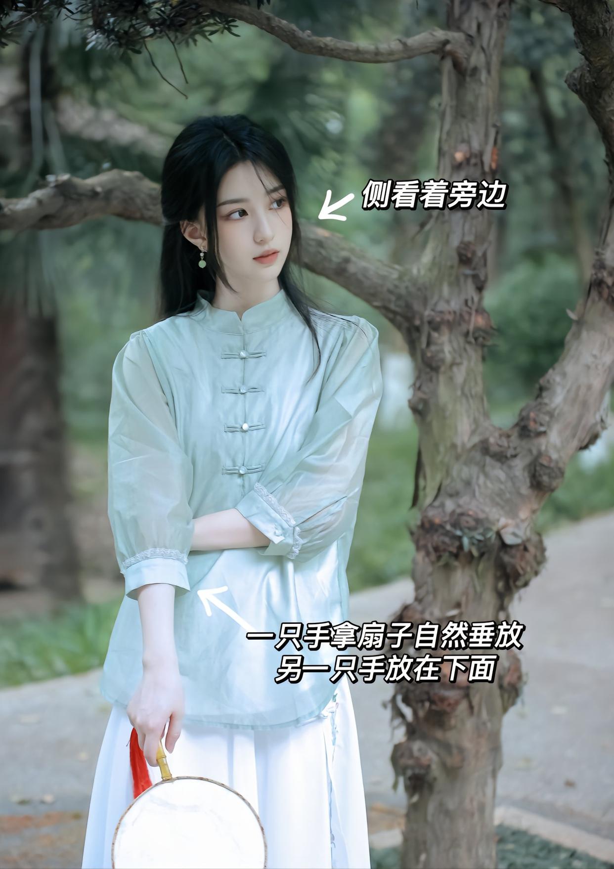 中式写真拍照姿势,9个姿势,让你拍出好看气质国风美照