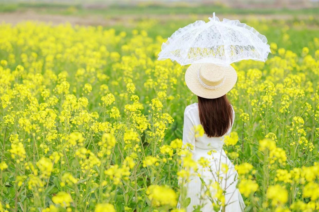 不懂怎么拍油菜花人像,学习10个技巧,人美画面也有氛围感