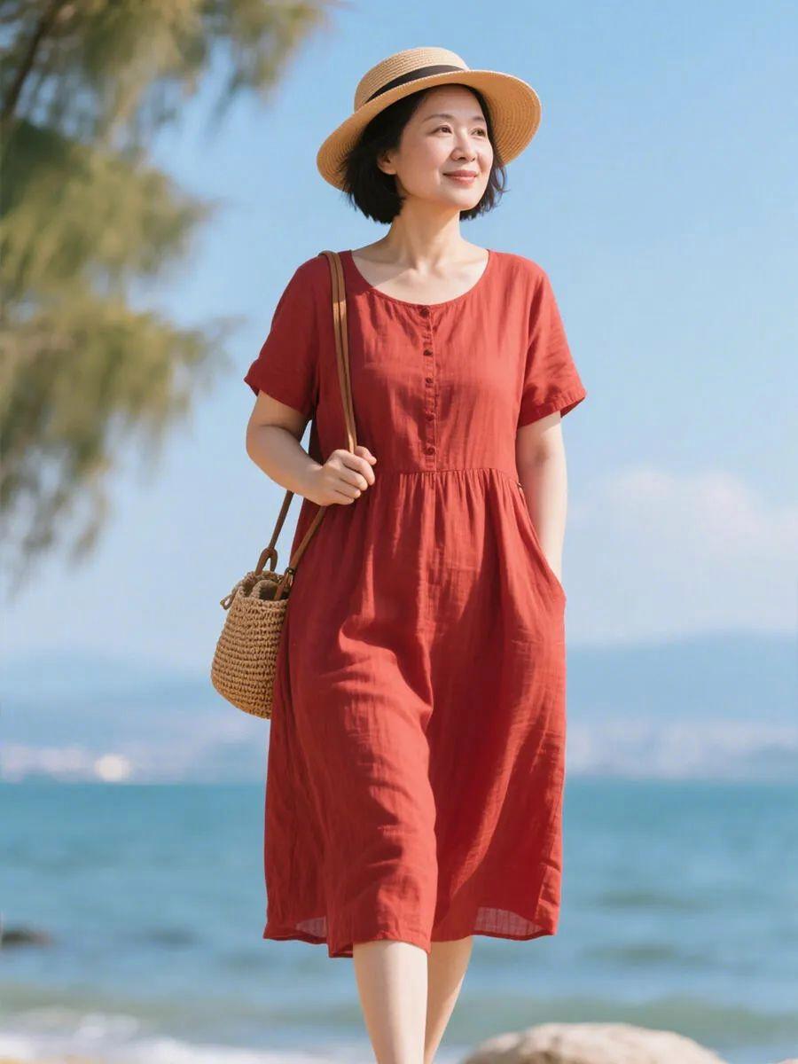 中年女士海边拍照,9个姿势,海边拍照气质优雅,出片又有氛围感