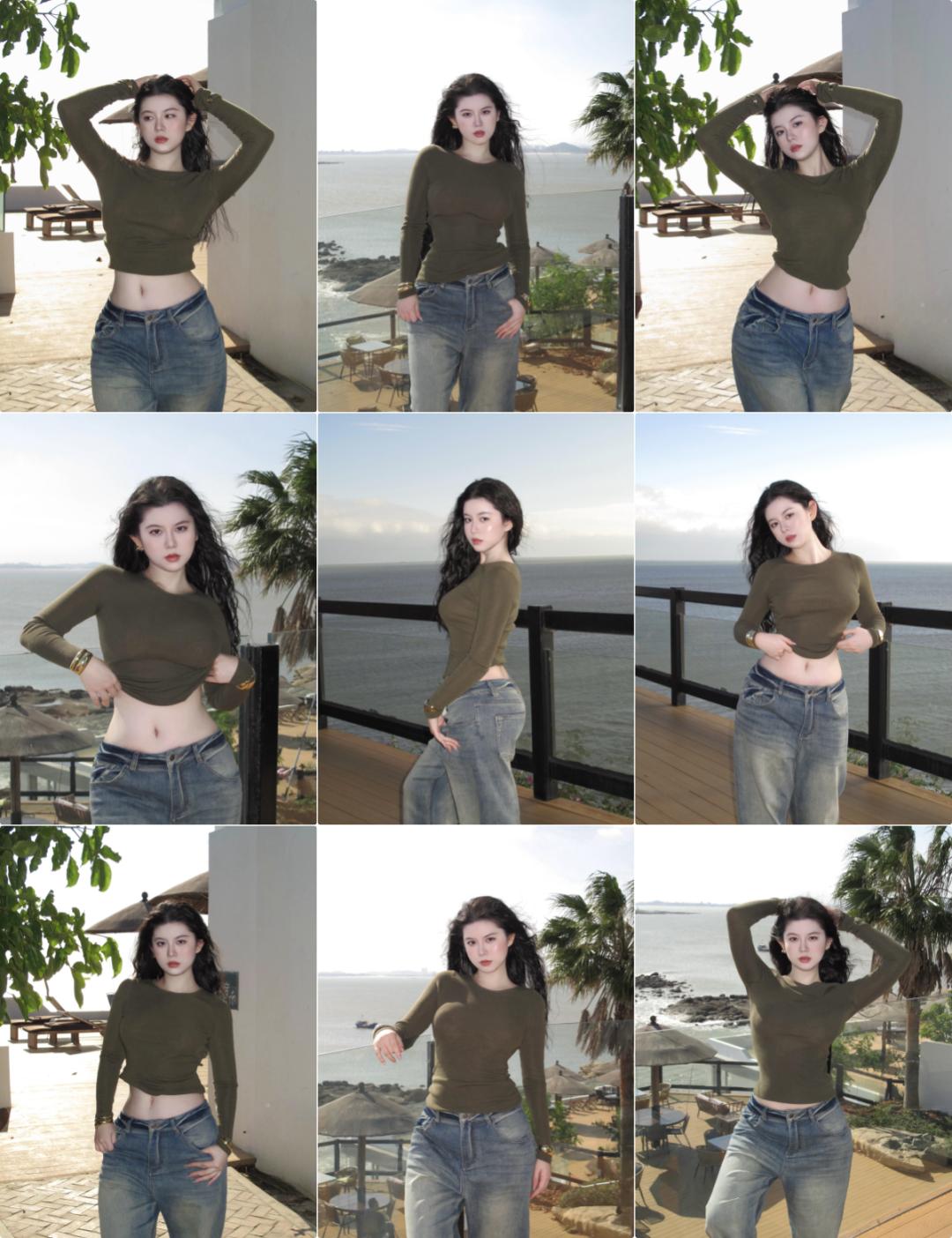 梨形身材拍照,配合几个动作,又酷又美,显瘦显身材,气质又好看