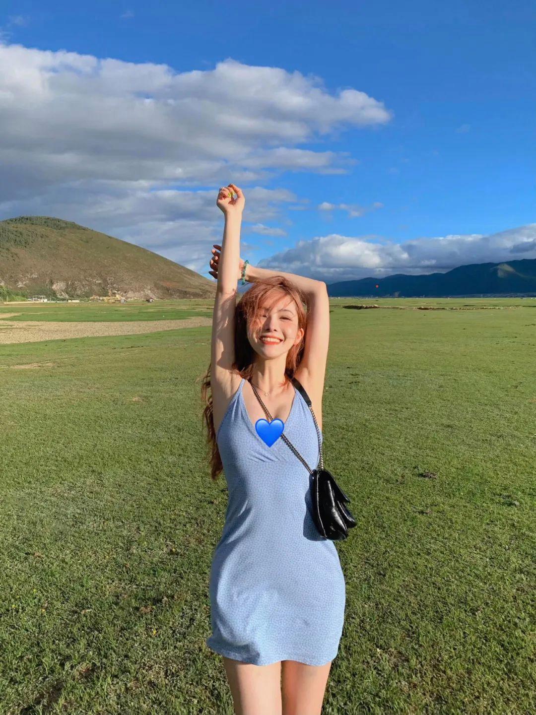 草原拍照收藏起来,一学就会,简单出片有生命力,松弛又漂亮