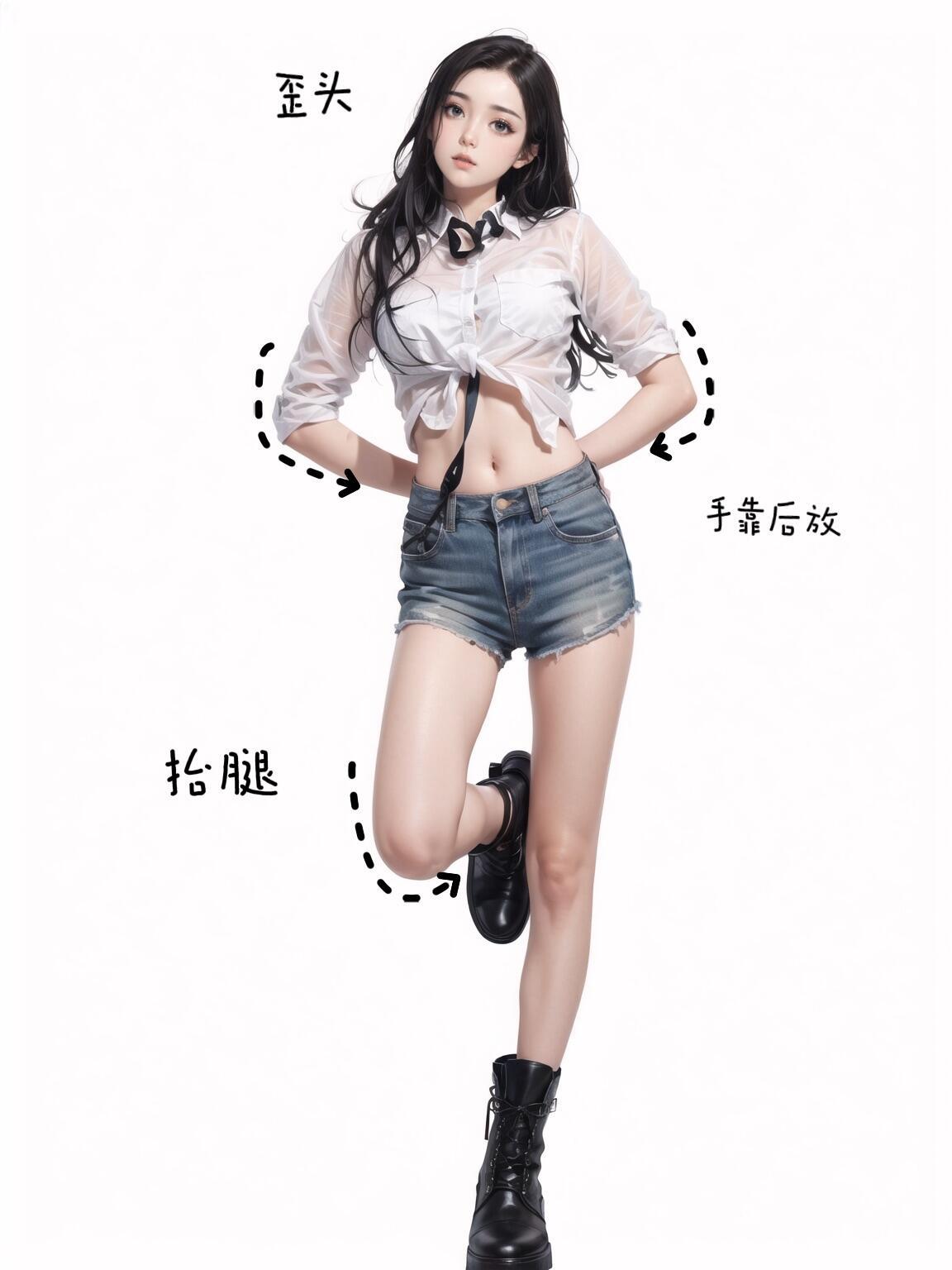 全身站姿照,9个动作跟着拍,拍照腿长好看,自然上镜又出片