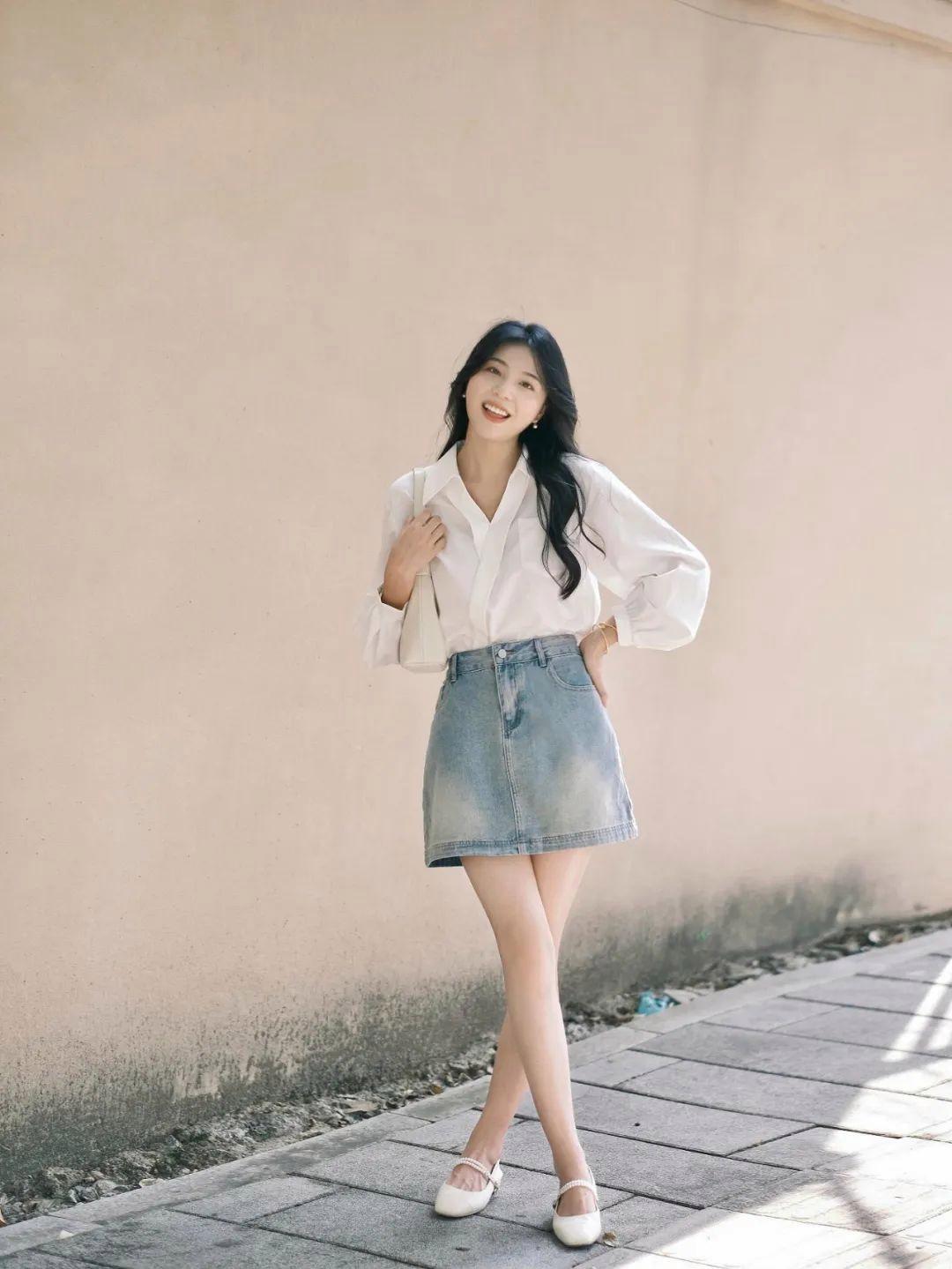 短裙拍照小攻略,6个技巧,轻松出片,越简单越有气质