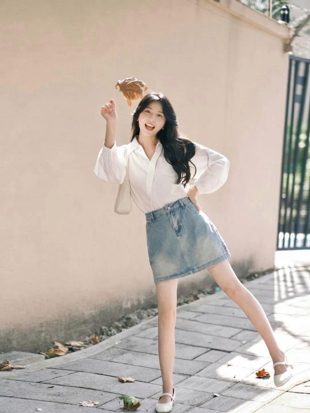 短裙拍照小攻略,6个技巧,轻松出片,越简单越有气质