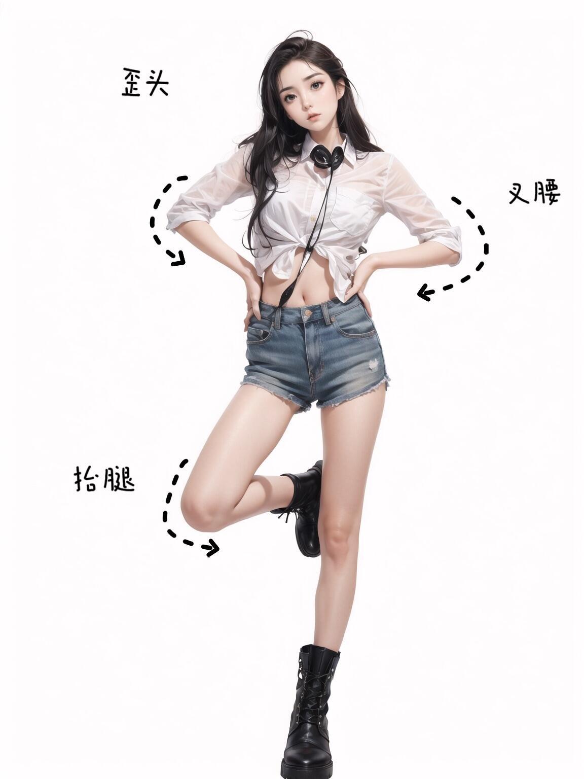 全身站姿照,9个动作跟着拍,拍照腿长好看,自然上镜又出片