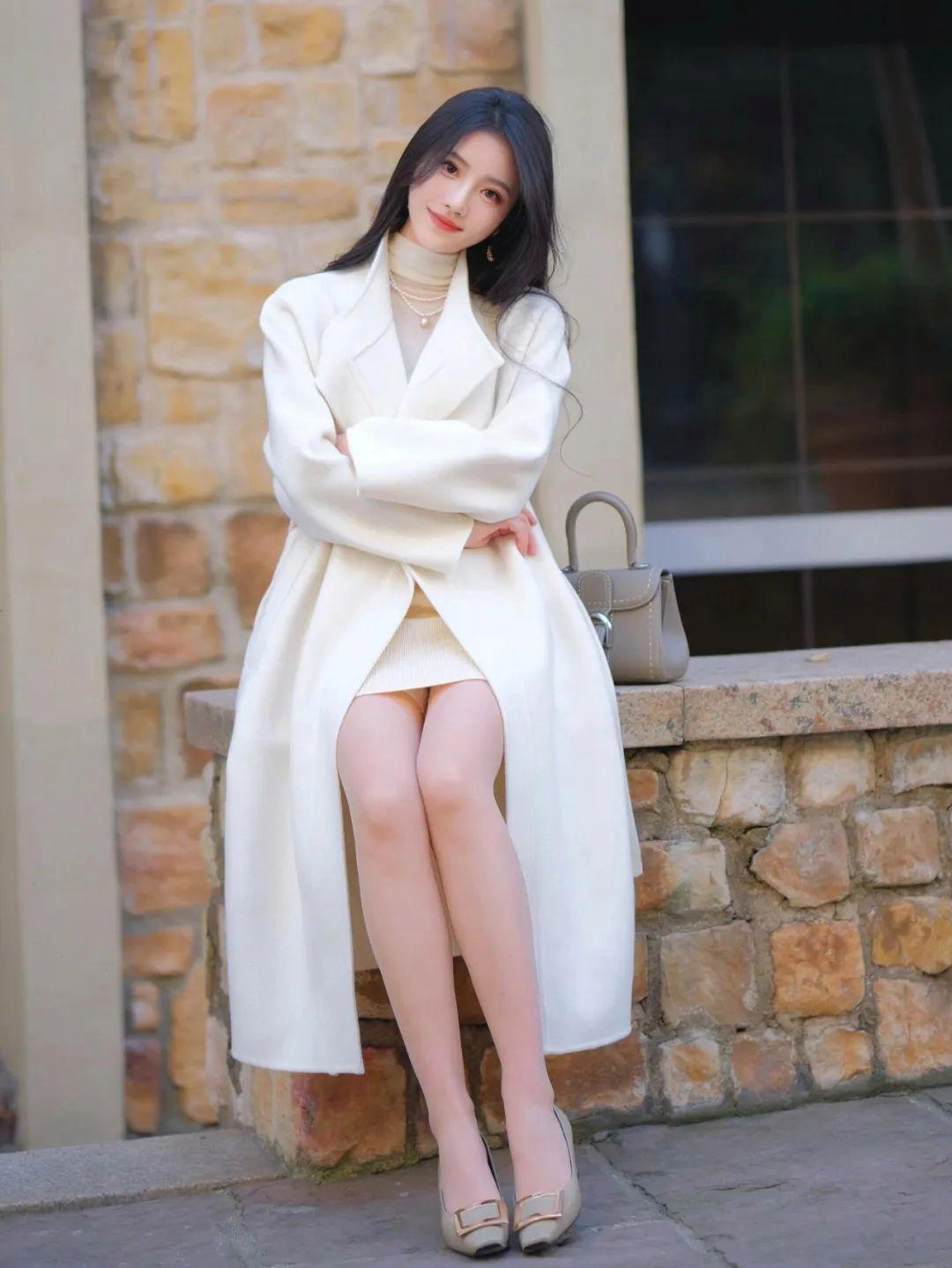 大衣拍照,10个动作学起来,拍照优雅漂亮,温柔大方有气质