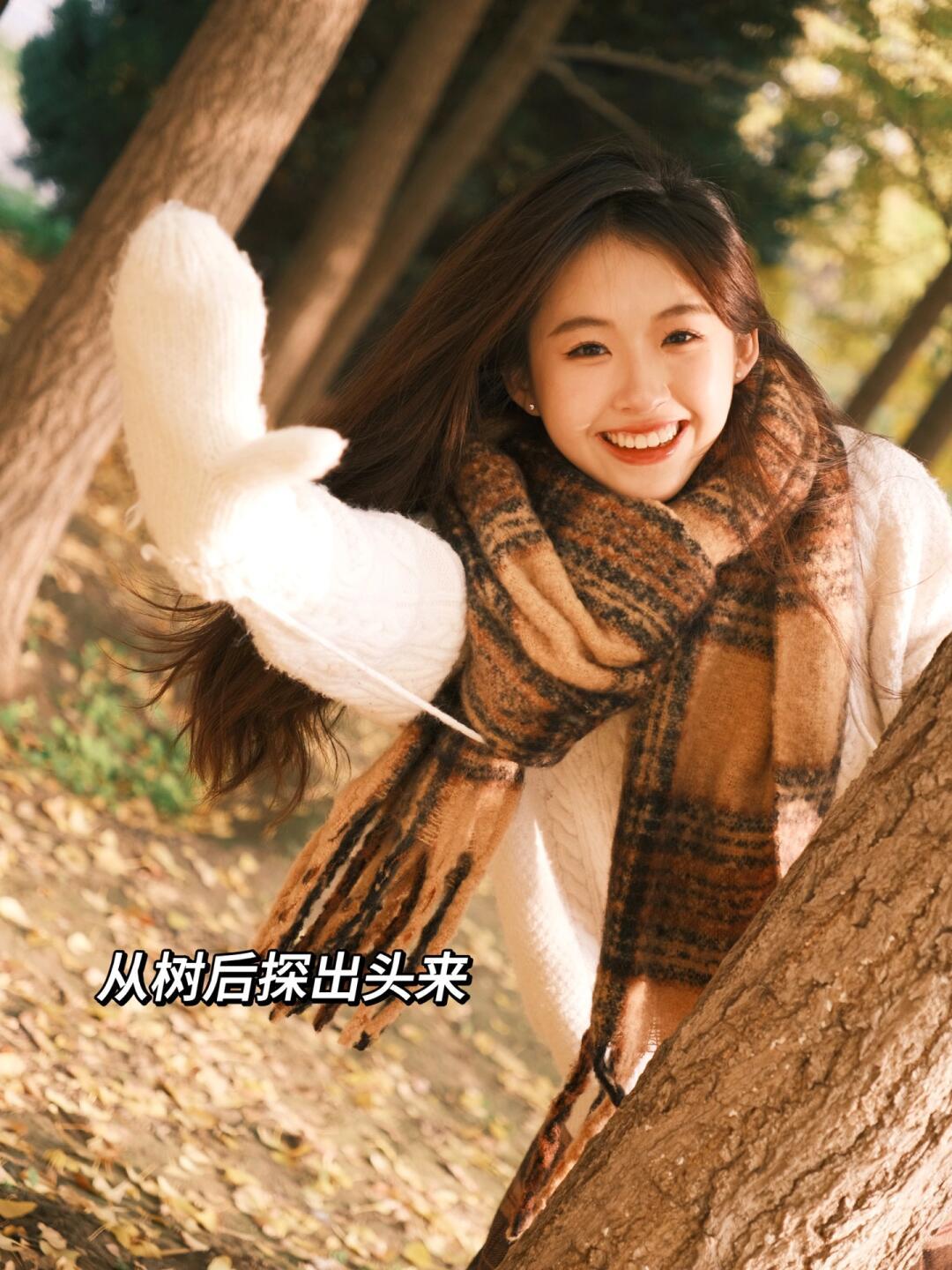 银杏拍照,10个拍照动作,这样拍银杏,好看又有氛围感