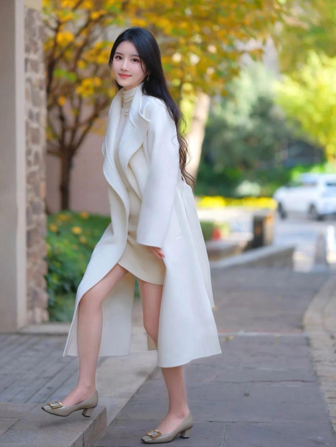 大衣拍照,10个动作学起来,拍照优雅漂亮,温柔大方有气质