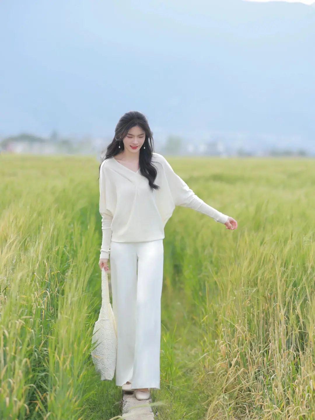 麦田拍照,9个动作轻松学,拍照温柔气质、大方漂亮