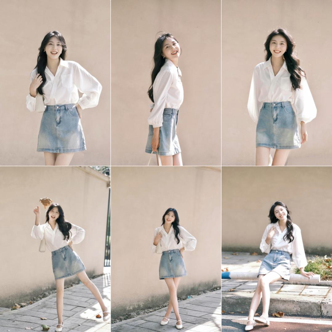 短裙拍照小攻略,6个技巧,轻松出片,越简单越有气质