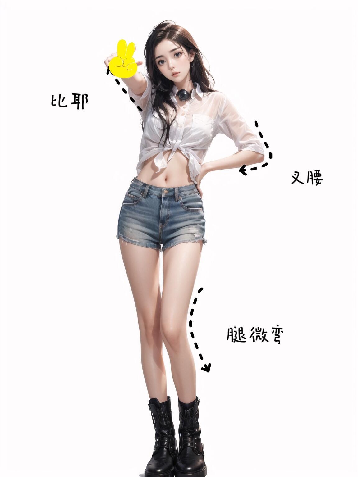 全身站姿照,9个动作跟着拍,拍照腿长好看,自然上镜又出片