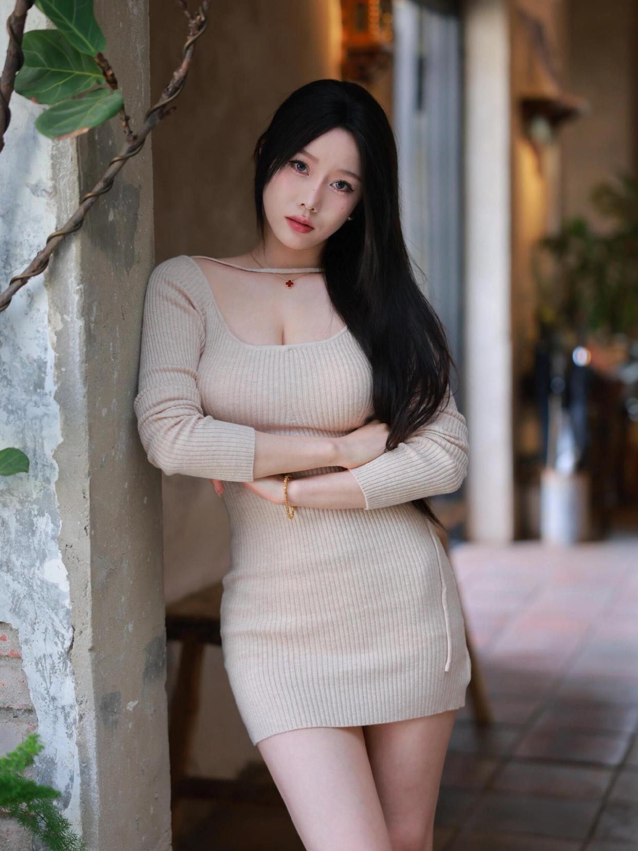 短裙拍照,9个动作学起来,自然好看,气质漂亮身材好