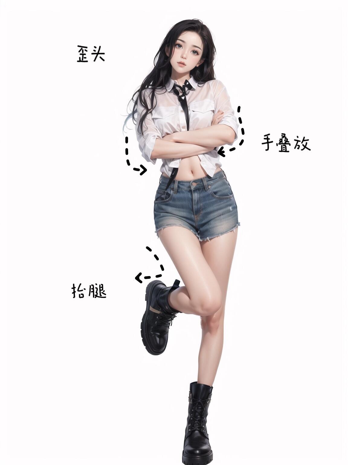 全身站姿照,9个动作跟着拍,拍照腿长好看,自然上镜又出片