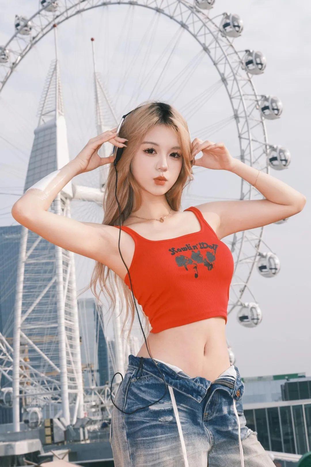 牛仔裤拍照,9个姿势,动作越大越好看,上镜漂亮又出片