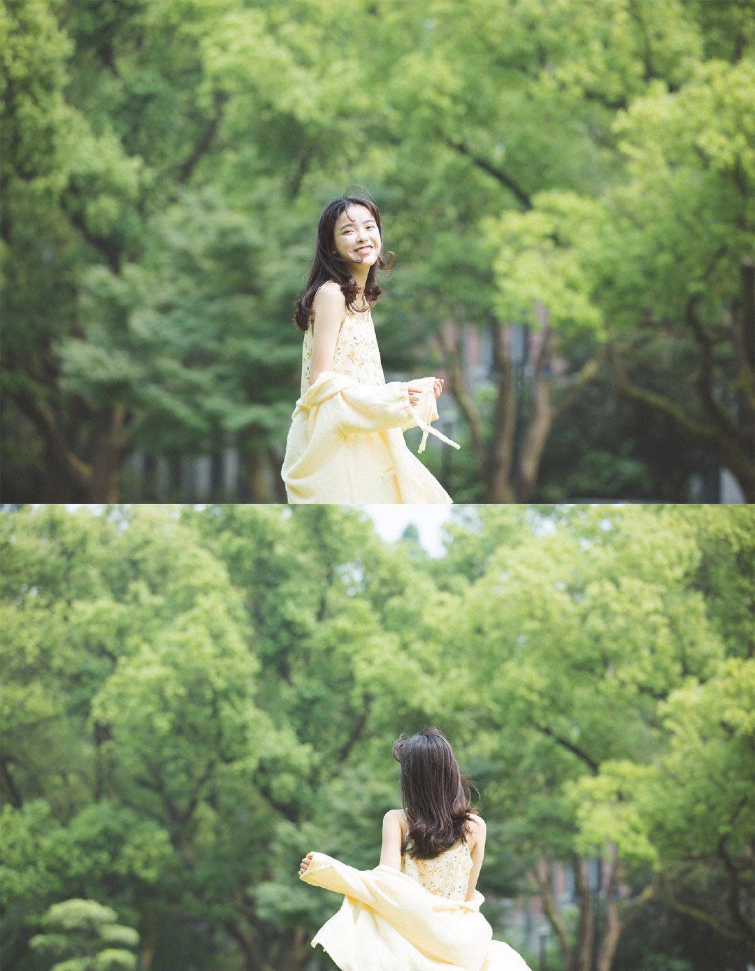 背景简单就用姿势加分,7个姿势学起来,简单的背景也能拍美照